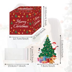 Christmas Money Box For Cash Gift Pull Surprise Money Holder Cash Gift Xmas Money Pull Box With Christmas Tree Card And Transparent Bags For Christmas