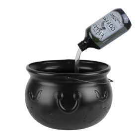 Halloween Decorations Floating Bottle Set With Witches Cauldron And Mist Maker With Green Light Spooky Vintage Party Decorations For Indoor Home Kitch