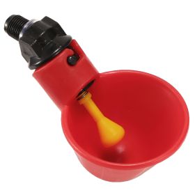 20 Pack Chicken Waterer Automatic Poultry Waterer Chicken Drinker Cups With Mounting Joint For Chicken Poultry