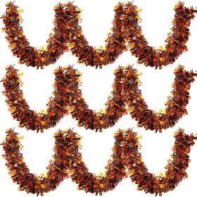 3 Pcs Halloween Decorations, Orange Metallic Tinsel Twist, 19.7 Feet-Cannot Be Listed On Amazon Platform