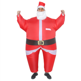 Inflatable Costume Santa Claus Fancy Dress Costume Blow Up Costume For Christmas Halloween Cosplay