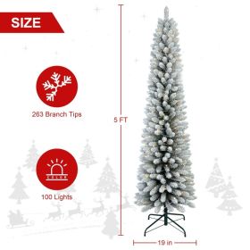 PVC, Christmas Tree, Christmas Decorations (Option: 5ft)