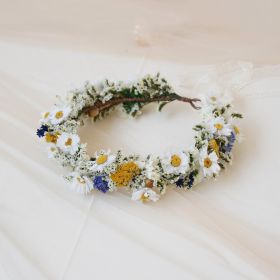 Gypsophila Crown, Dried Flower Crown, Bridal Wedding, Daily Party, Birthday Suitable Crown (Option: Child)
