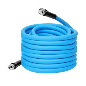 25FT-50FT Options -- 1Pc Non-Expanding Flexible Garden Hose Heavy Duty PVC Water Hose Leak-Resistant Kink-Free All-weather Burst 500PSI (Option: 50FT)